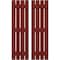 Ekena Millwork Americraft 4-Board, 3 Batten Exterior Real Wood Spaced Board-n-Batten Shutters, ARW401SB415X74MRH, PR ARW401SB415X74MRH - alternate 1